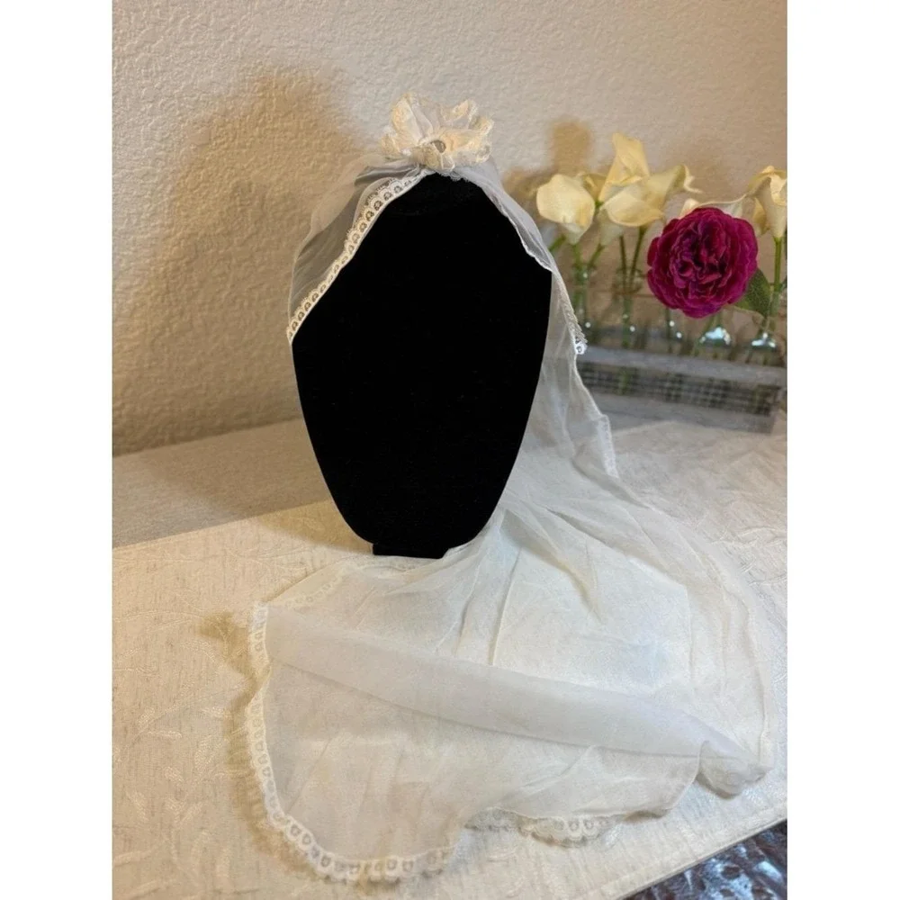 Girls White Communion Veil‎ 39